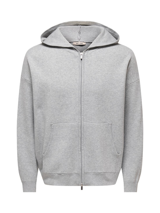 Only & Sons - Kardigan OnsSade Zip - LIGHT GREY MELANGE | Stockmann - photo 1