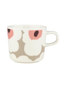 Marimekko - Kohvitass Unikko 2 dl - WHITE, CLAY, POWDER, DARK WINE | Stockmann
