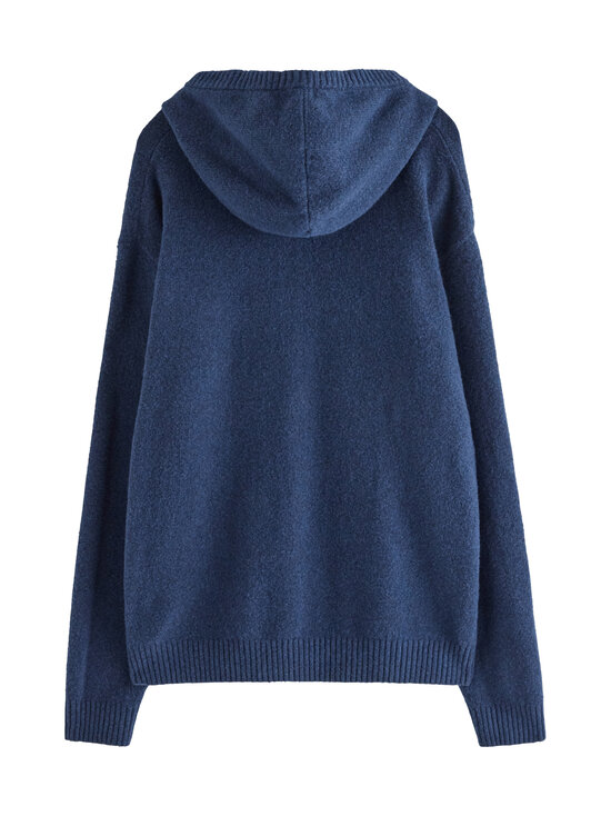 Lindex - Kapuutsiga kudum Zip Hood Knitted - 5272 DARK BLUE MELANGE | Stockmann - photo 2