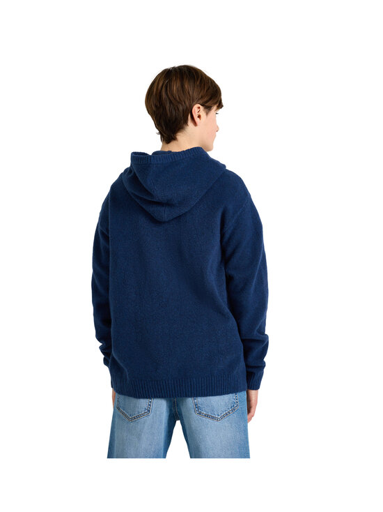 Lindex - Kapuutsiga kudum Zip Hood Knitted - 5272 DARK BLUE MELANGE | Stockmann - photo 4