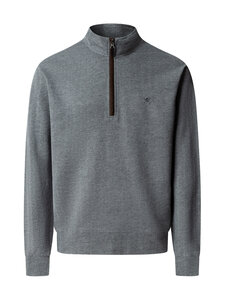Hackett London - Herringbone Half Zip -neulepaita - 987 GREY | Stockmann