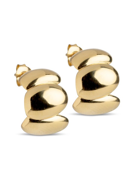 ENAMEL Copenhagen - Melia Chunky Hoops - kullatut korvakorut - 925S/GP | Stockmann - photo 1