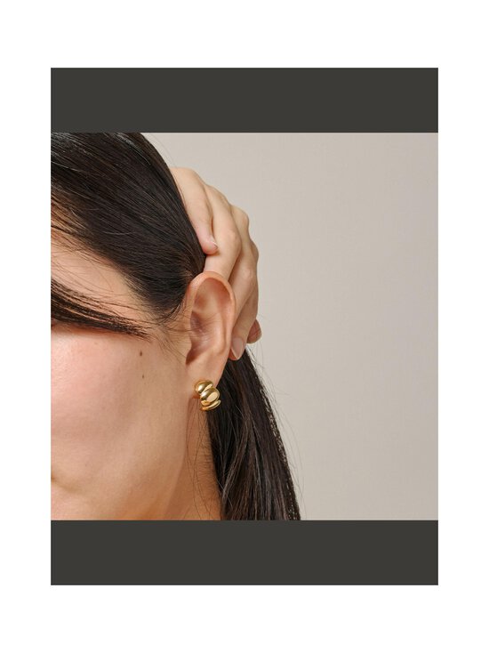 ENAMEL Copenhagen - Melia Chunky Hoops - kullatut korvakorut - 925S/GP | Stockmann - photo 2