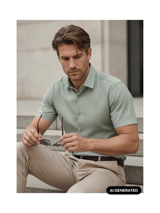 Olymp - Body Fit Level 5 Aircon -kauluspaita - 47 OLIV | Stockmann - photo 3