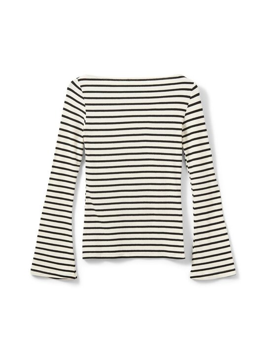 Sofie Schnoor - CeceSW Boat Neck -paita - 0139 WHITE BLACK STRIPED | Stockmann - photo 2