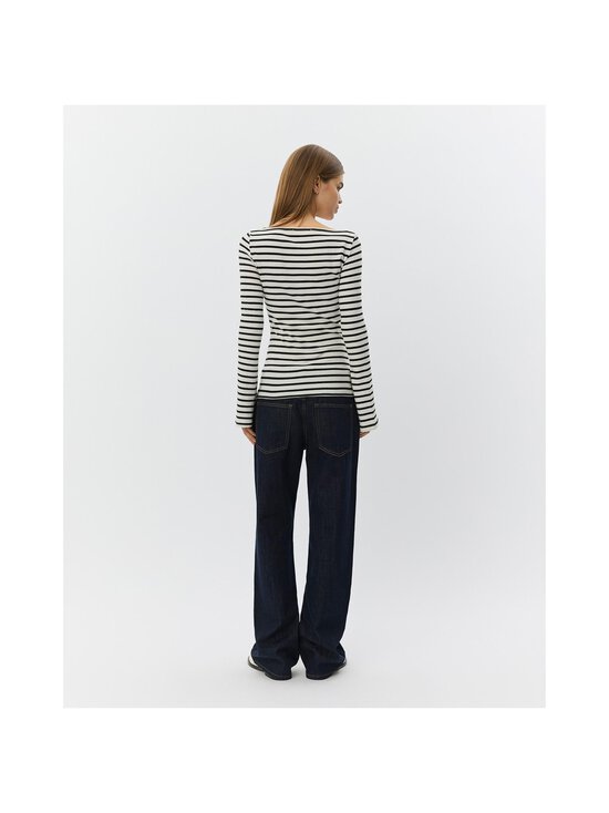 Sofie Schnoor - CeceSW Boat Neck -paita - 0139 WHITE BLACK STRIPED | Stockmann - photo 4