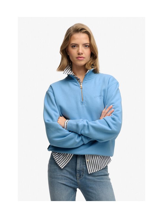 Superdry - Pool-lukuga pusa Essential Logo Half Zip - BYJ BLUEBELL | Stockmann - photo 5
