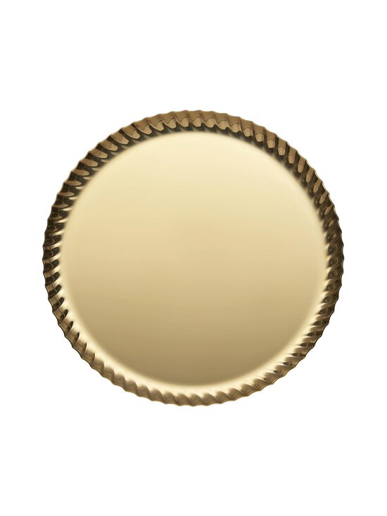 Alessi - Pleats Gold Round -tarjotin - GD GOLD | Stockmann - photo 1