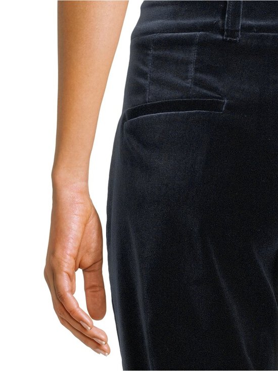 Marella - MlsRicamo Long -samettihousut - NAVY | Stockmann - photo 5
