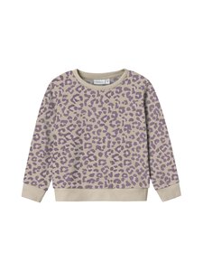 Name It - NmfDavina Fleece -collegepaita - SUMMER SAND AOP:LEO | Stockmann