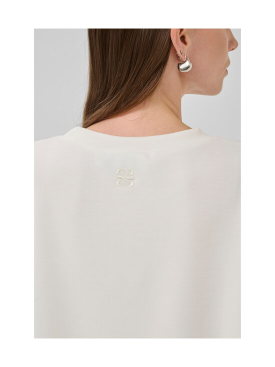 MY ESSENTIAL WARDROBE - HelleMW Embroidery Boxy t-paita - 240 SNOW WHITE | Stockmann - photo 3