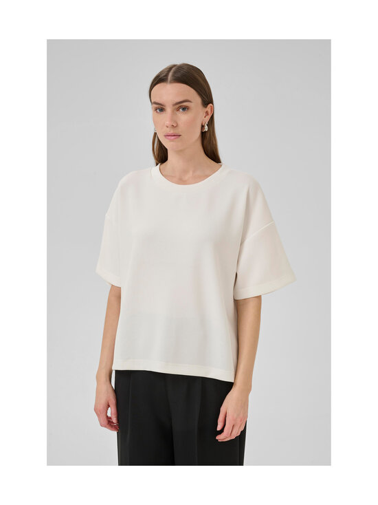 MY ESSENTIAL WARDROBE - HelleMW Embroidery Boxy t-paita - 240 SNOW WHITE | Stockmann - photo 6