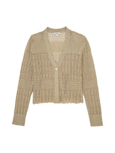 Reiss - Suzanne Metallic Stitch -neuletakki - 02 GOLD | Stockmann