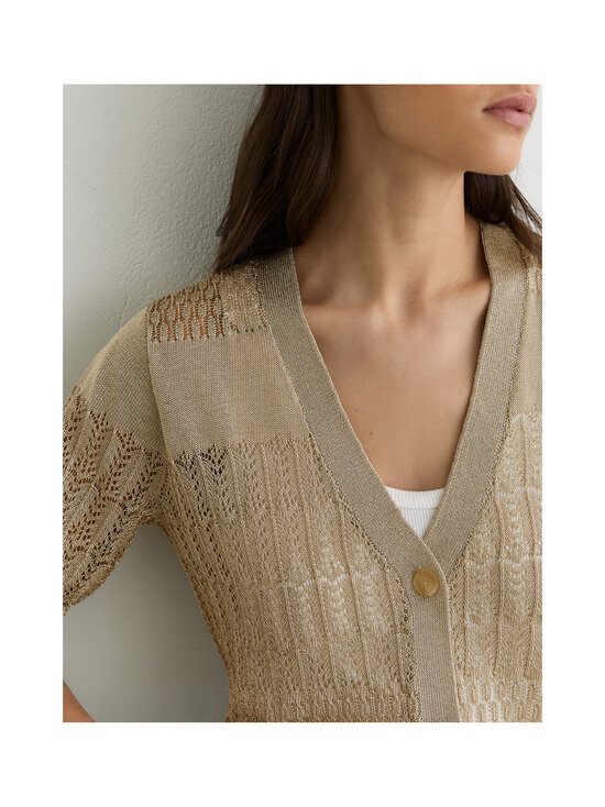Reiss - Suzanne Metallic Stitch -neuletakki - 02 GOLD | Stockmann - photo 3