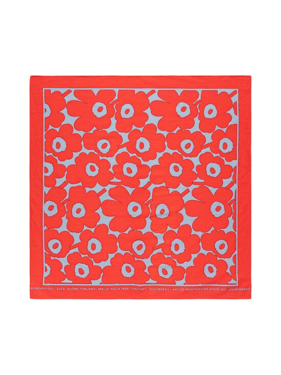 Marimekko - Astrilli Unikko Kioski šalle - 533 RED, LIGHT BLUE, DARK RED | Stockmann - photo 1