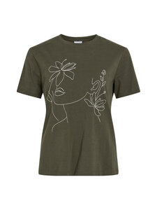Vila - ViSybil Artistic t-paita - FOREST NIGHT DETAIL:EMB SNOW WHITE | Stockmann