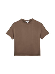 Reiss - Lena Silk  t-paita - 28 TAUPE BROWN | Stockmann