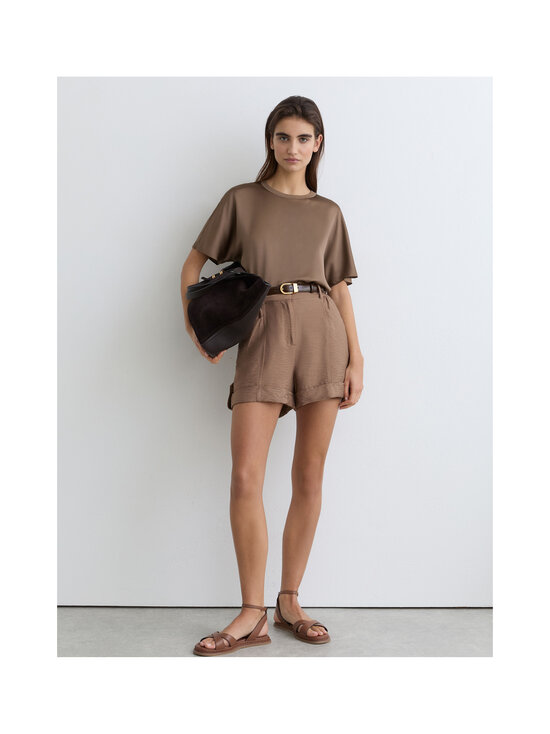 Reiss - Lena Silk  t-paita - 28 TAUPE BROWN | Stockmann - photo 3