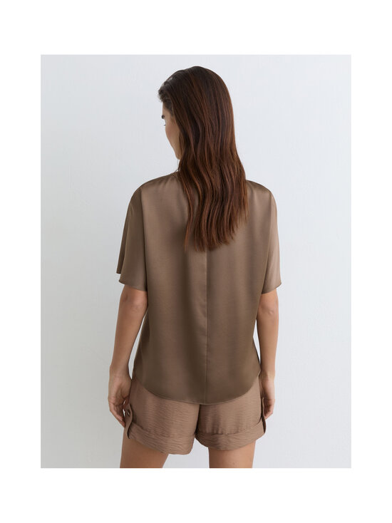 Reiss - Lena Silk  t-paita - 28 TAUPE BROWN | Stockmann - photo 4