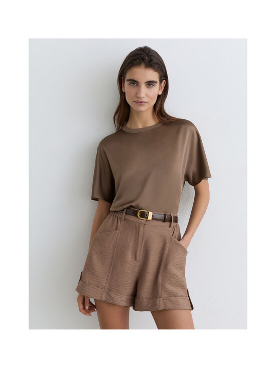 Reiss - Lena Silk  t-paita - 28 TAUPE BROWN | Stockmann - photo 6