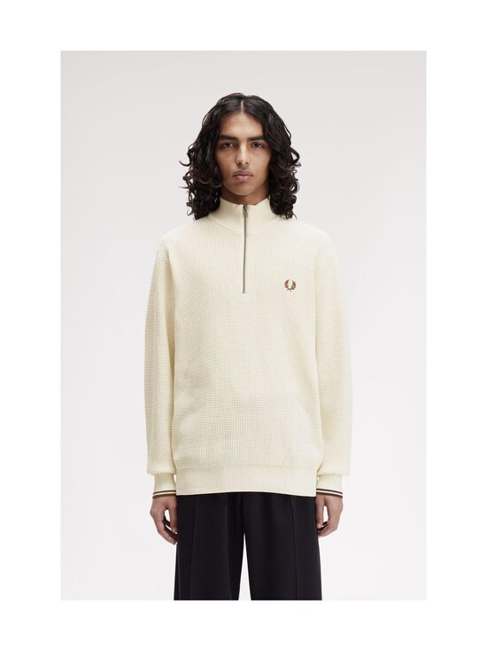 Fred Perry - Waffle Stitch Half Zip -neulepaita - 560 ECRU | Stockmann - photo 3