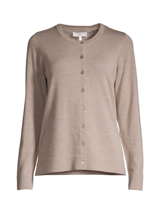 Beige merino cardigan