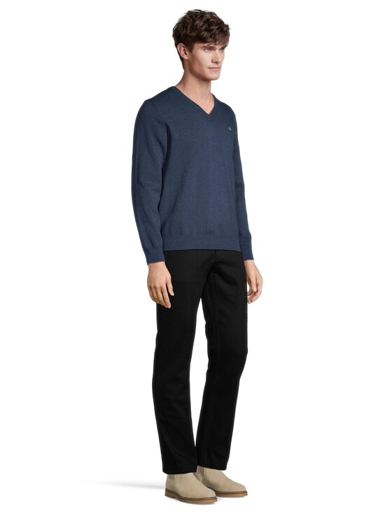 GANT - Classic V-neck -puuvillaneule - 902 DARK JEANS BLUE MELANGE - photo 4 GANT - Classic V-neck -puuvillaneule - 902 DARK JEANS BLUE MELANGE | Stockmann - photo 4