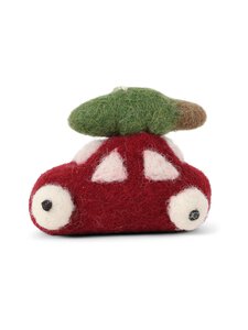 Én Gry & Sif - Red Car with Tree vilnas Ziemassvētku rotājums - MULTI | Stockmann