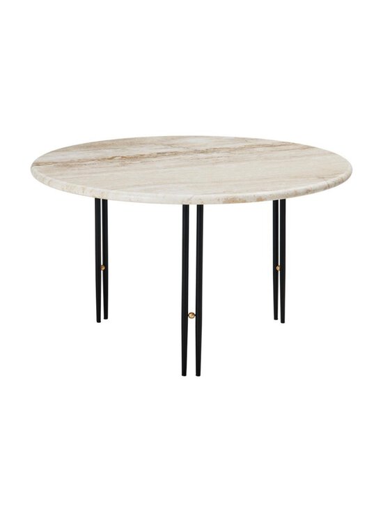 Gubi - IOI -sohvapöytä beige travertiini / musta ⌀ 70 cm - BEIGE | Stockmann - photo 1