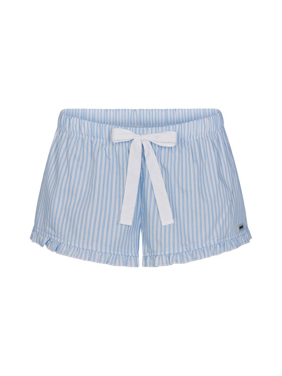 SKIMS - Lühikesed püksid Cotton Poplin Sleep Ruffle - MARINA MESH STRIPE | Stockmann - photo 1