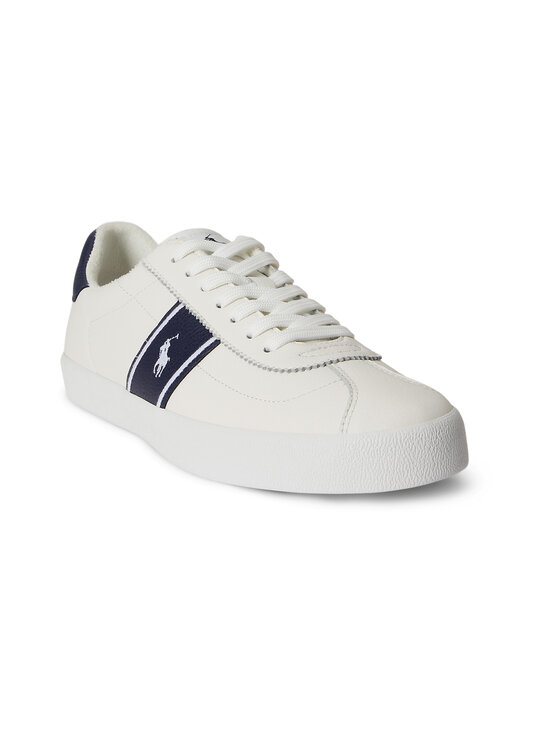 Polo Ralph Lauren - Court Low brīvā laika apavi - 003 DECKWASH WHITE/NAVY | Stockmann - photo 4