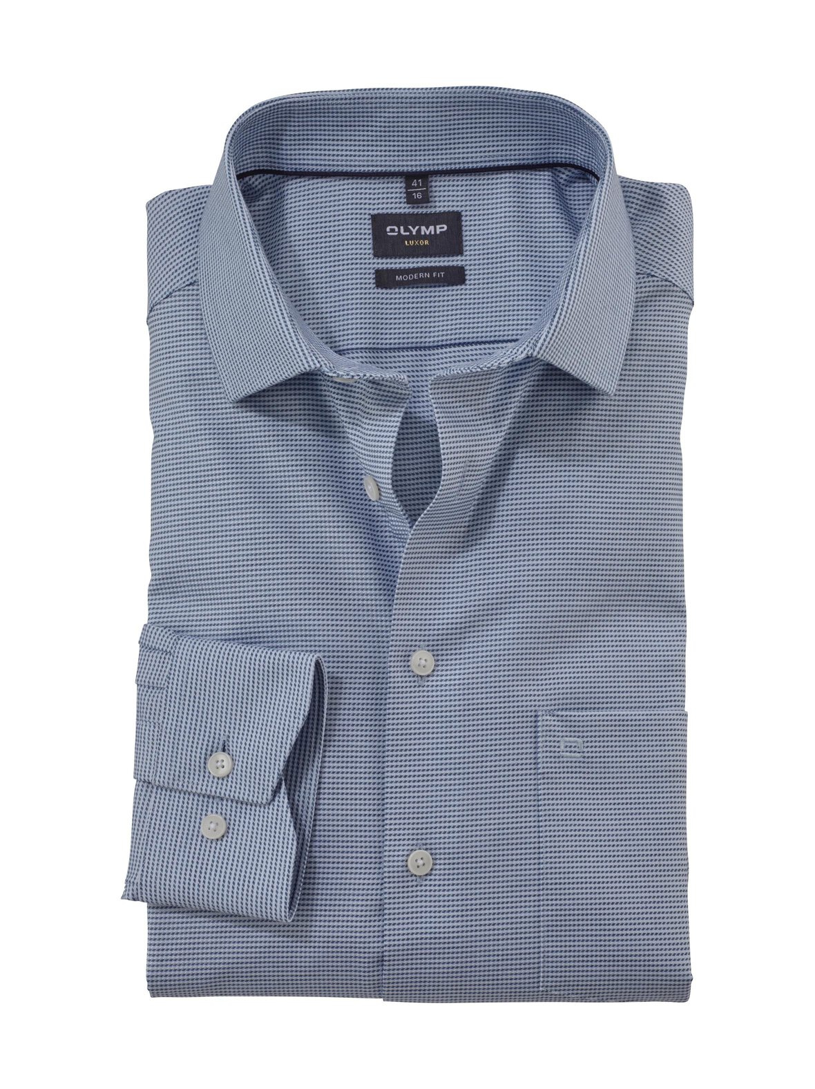 Modern Fit Jacquard -kauluspaita
