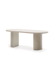 Kave Home - Nealy-ruokapöytä ecru 200 x 100 cm - WHITE | Stockmann