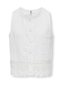 KIDS ONLY - KogLucy Life izšūts tops - CLOUD DANCER | Stockmann