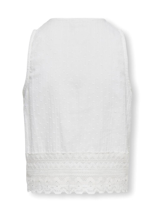 KIDS ONLY - KogLucy Life izšūts tops - CLOUD DANCER | Stockmann - photo 2