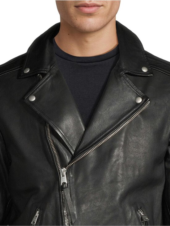 Allsaints - Milo Biker ādas jaka - BLACK | Stockmann - photo 8