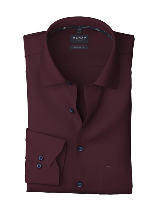 Olymp - Modern Fit Trim krekls ar apkakli - 39 DUNKELROT | Stockmann - photo 1