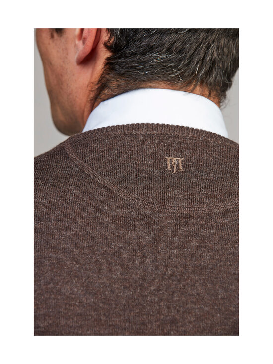 HANSEN&JACOB - Kudum Crew Neck E-Patch - DARK BROWN 68 | Stockmann - photo 5