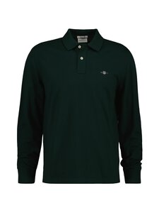 GANT - Polo krekls ar garām piedurknēm - 373 DEEP FOREST GREEN | Stockmann