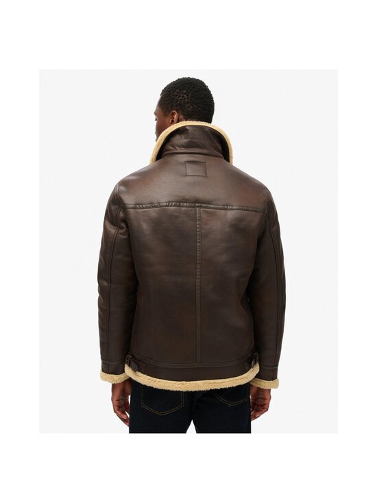 Superdry - Faux Shearling Aviator -tekonahkatakki - 04O DARK BROWN - photo 3 Superdry - Faux Shearling Aviator -tekonahkatakki - 04O DARK BROWN | Stockmann - photo 3