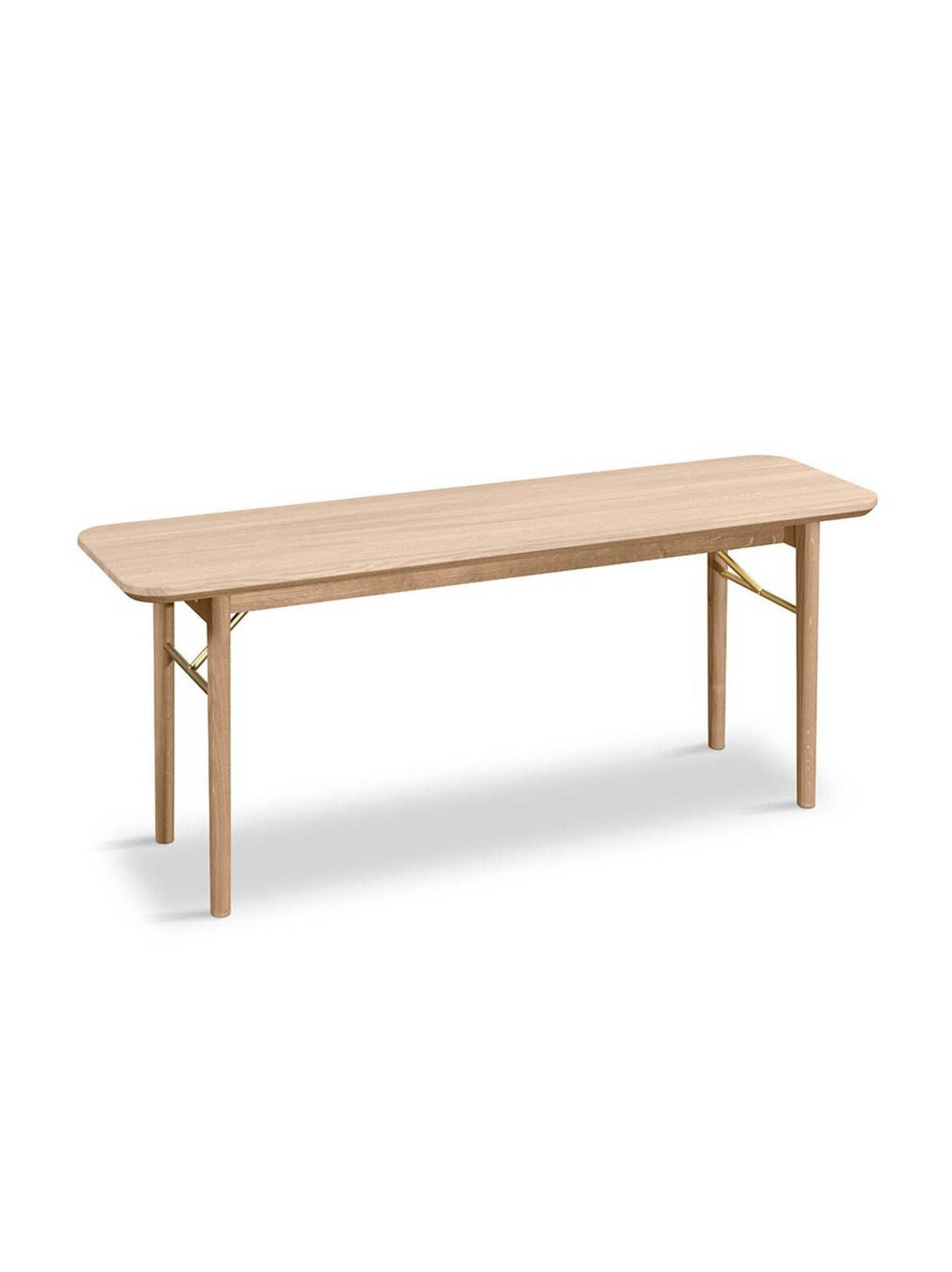 Skovby Möbelfabrik #832-penkki valkoöljytty tammi l 120 cm