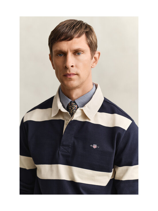 GANT - Striped Rugger regbija krekls - 433 EVENING BLUE | Stockmann - photo 4