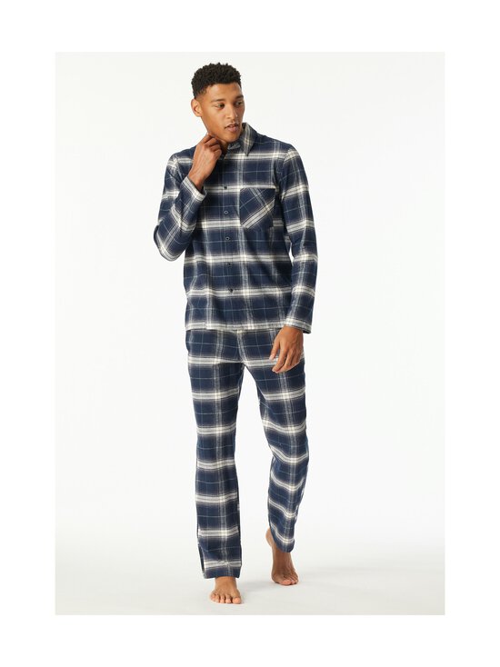 Schiesser - Long Flannel Check -pyjama - 804 NIGHTBLUE - photo 2 Schiesser - Long Flannel Check -pyjama - 804 NIGHTBLUE | Stockmann - photo 2