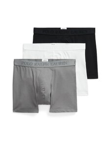Polo Ralph Lauren - Boxer Brief bokerseršorti 3-gab. - 3PK BLACK/PERF GREY/WHITE | Stockmann