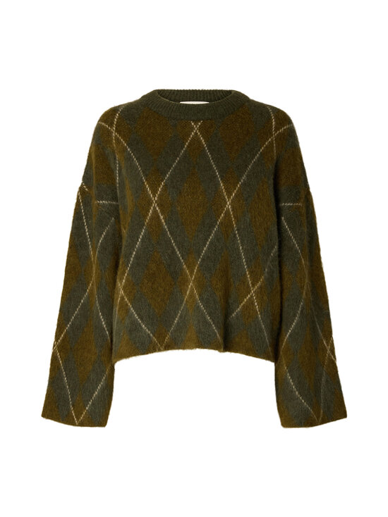 Selected - Kudum SlwLulu Brushed Argyle - KALAMATA DETAIL:FIR GREEN + BIRCH | Stockmann - photo 1