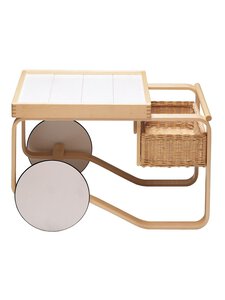 Artek - Tarjoiluvaunu 900 - KOIVU,VALKOINEN | Stockmann