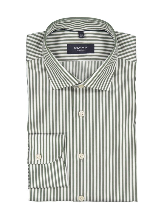 Olymp - Stripe Tailored Fit krekls ar apkakli - 47 OLIV - photo 1 Olymp - Stripe Tailored Fit krekls ar apkakli - 47 OLIV | Stockmann - photo 1