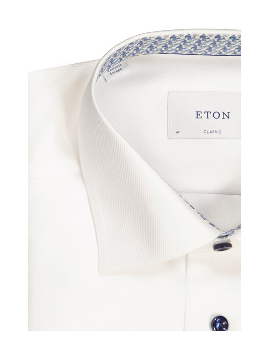 Eton - Classic Fit Geometric Effect Textured -kauluspaita - 00 WHITE | Stockmann - photo 2