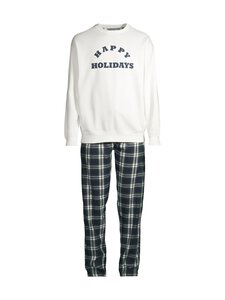 Cap Horn loungewear - Nico-pyjama 2-osainen - GREEN CHECK/SOFT WHITE | Stockmann