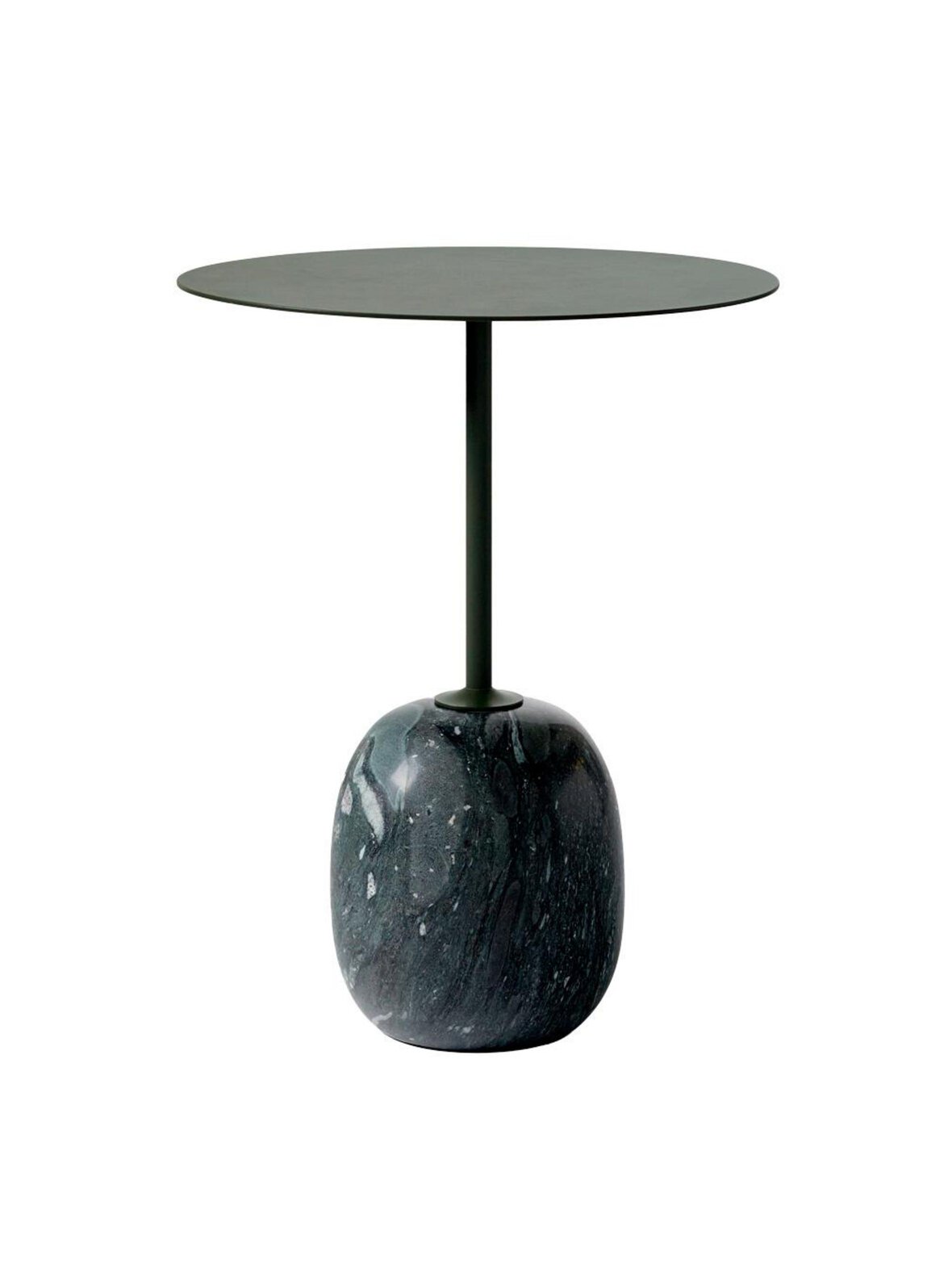 &Tradition Lato ln8 -sivupöytä vihreä / verde grigio -marmori ⌀ 40 cm